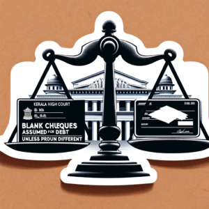 Blank Cheques Assumed for Debt Unless Proven Different - Kerala High Court