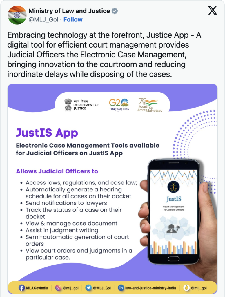 JustIS App - A Digital Tool for Efficient Court Management