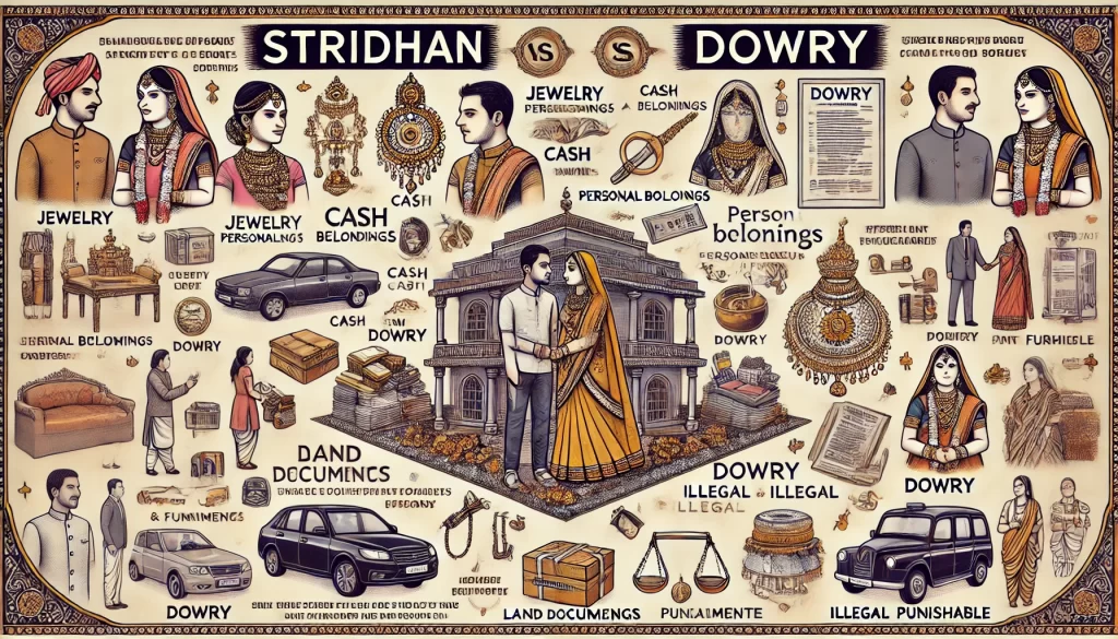 Stridhan and Dowry are two distinct concepts