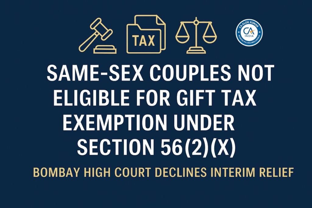 Same-Sex Couples Not Eligible for Gift Tax Exemption