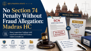 No Section 74 Penalty Without Fraud Allegation: Madras HC
