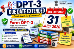 DPT-3 Due Date Extended to 31 July 2026