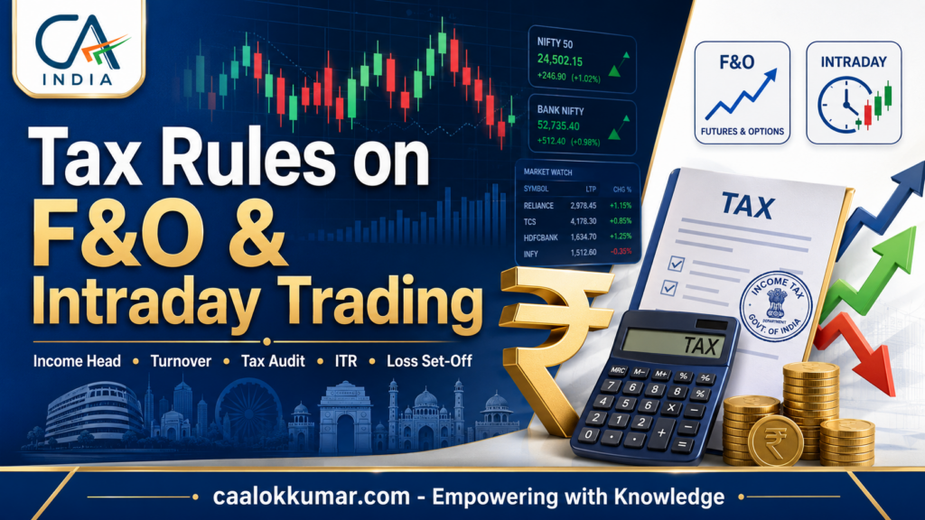 Tax on F&O and Intraday Trading in India