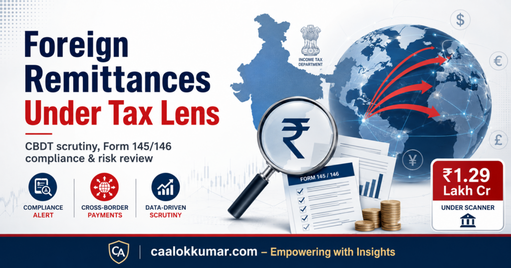Foreign Remittance Income Tax Scrutiny 2026 | Form 145/146