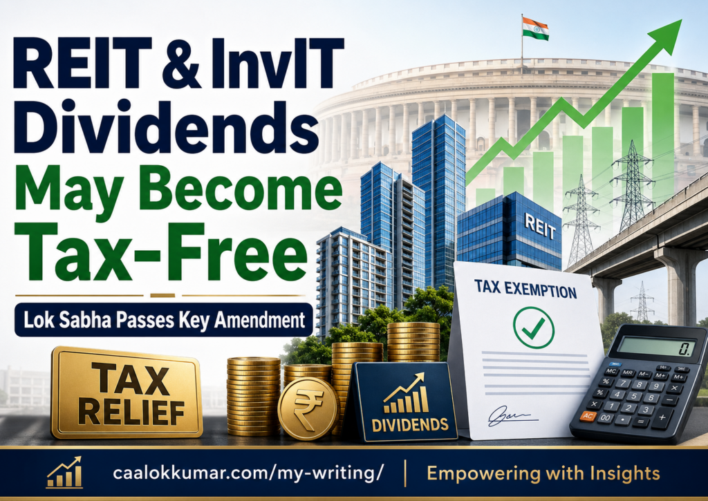 REIT & InvIT Dividend Tax Exemption 2026