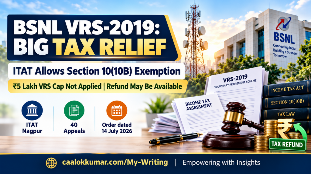 BSNL VRS 2019 Tax Exemption